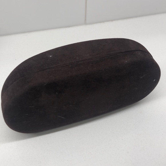 Tom Ford Dark Brown Suede Sunglasses Case - Picture 3 of 4
